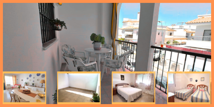 Piso de tres dormitorios con terraza y patio